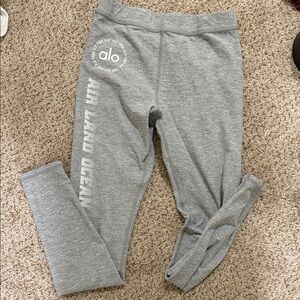 ALO Yoga Heather Gray Leggings